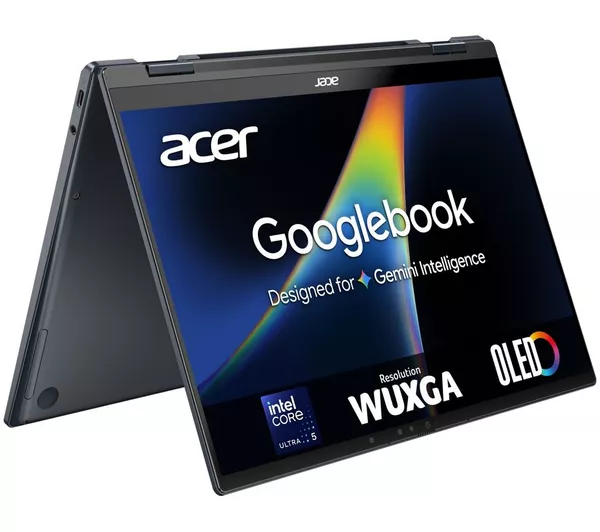 ACER Googlebook 14 en modo tienda con pantalla OLED